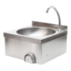 XPOtool - Knee Operated Hand Washbasin of Stainless Stell as Round Kitchen Sink for Catering Trade