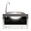 XPOtool - Knee Operated Hand Washbasin of Stainless Stell as Round Kitchen Sink for Catering Trade - Image 4