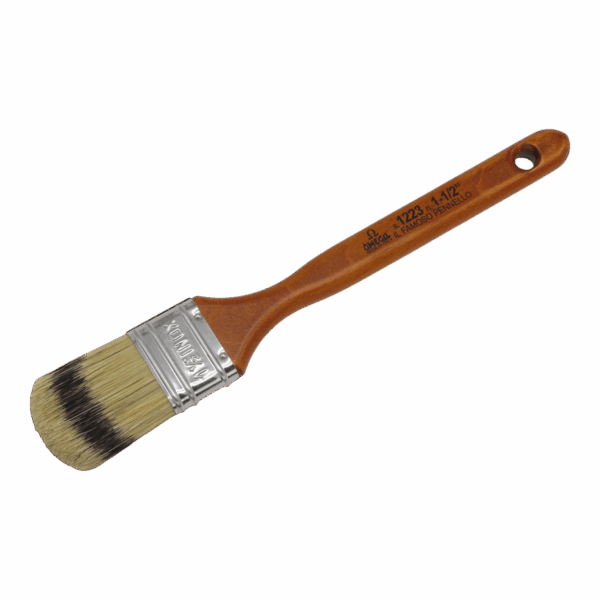 OMEGA - Paint Brush 1223 – 100% Bristle – Nautical n° 1 1/2″ - Thickness 13 mm Width 1,5 cm