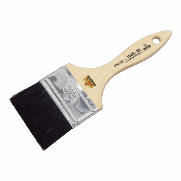 OMEGA - Paint Brush “Spalter” 1048/N – 100% Black Bristle n°100 - Thickness 9 mm Width 45 mm