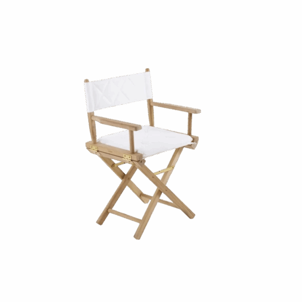 Ginger Small Armchair in Teak and Cotton