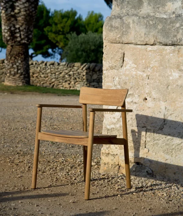 Pevero Small Armchair in Teak - Image 2