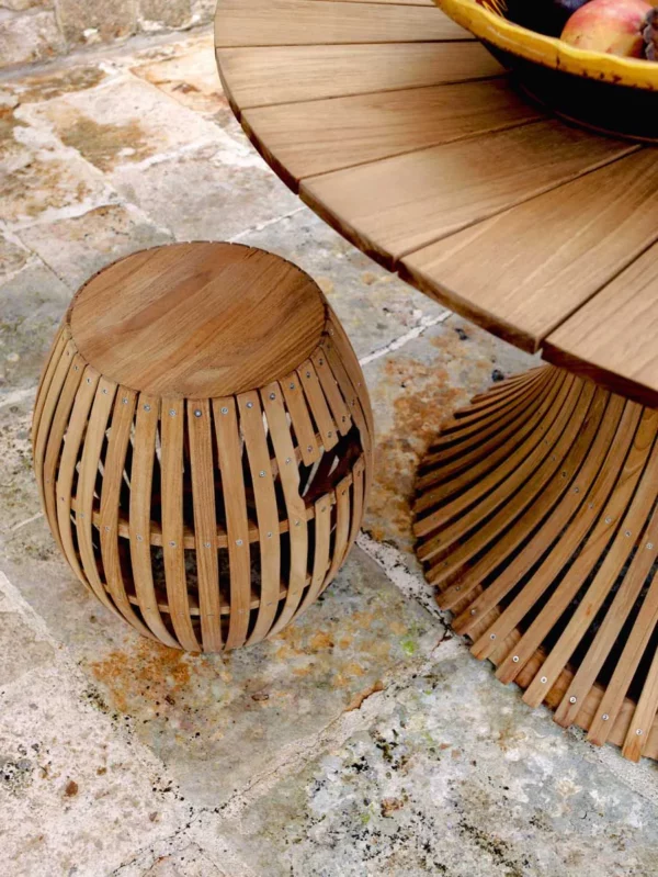 Swing Teak Stool - Image 3