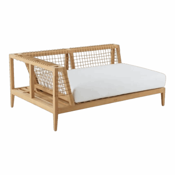 Synthesis Right Corner Module in Teak and WaProLace