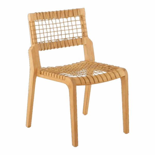 Synthesis Chair in Teak e Waprolace