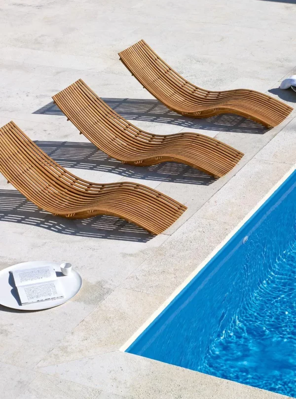 Swing Teak Stool - Image 2