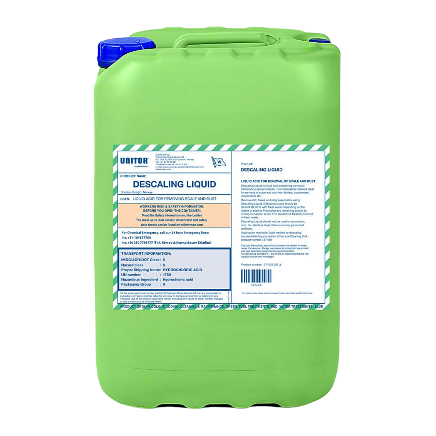 UNITOR - Descaling Liquid 25L